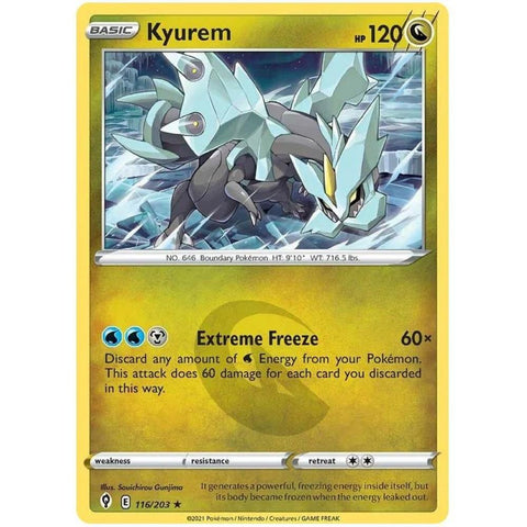 Kyurem (Holo) 116/203 - SWSH - Evolving Skies - Pokemon Single Card