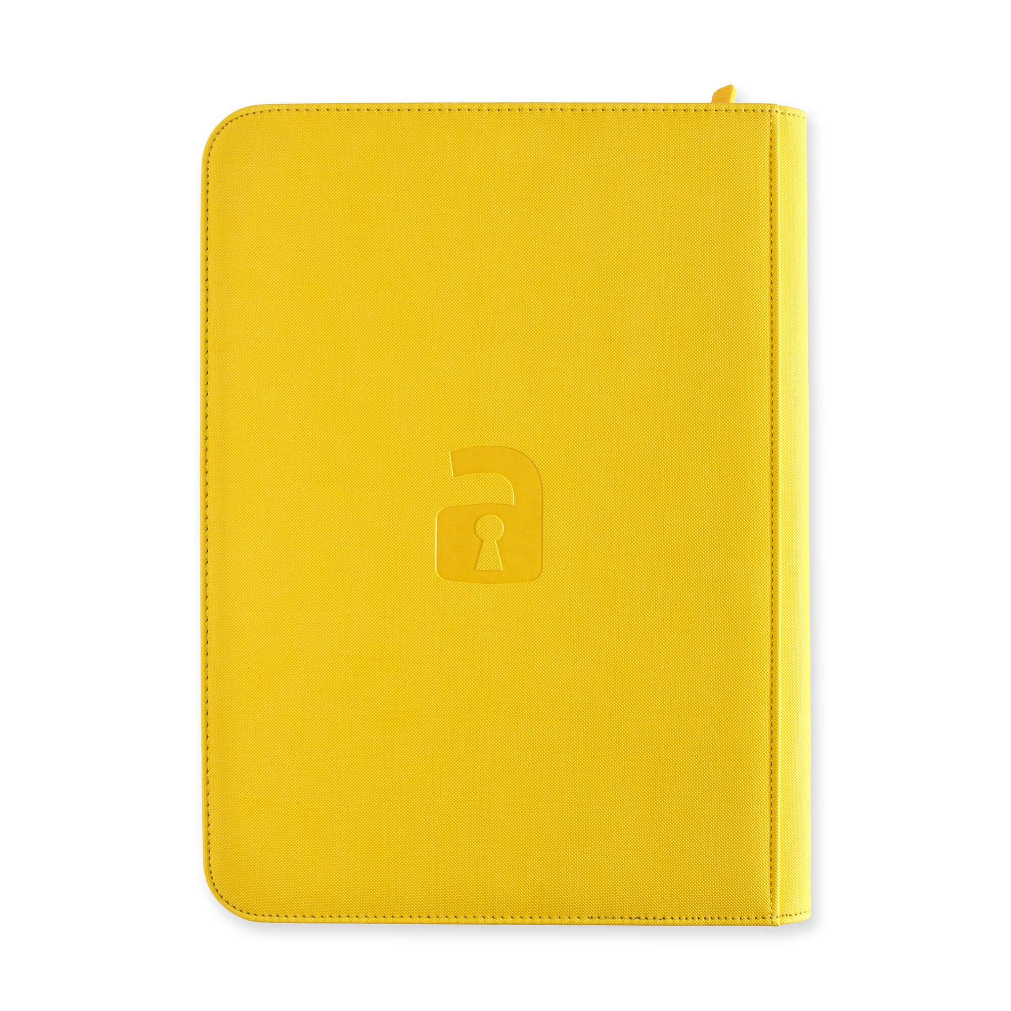 Vault X - 9-Pocket Exo-Tec® - Zip Binder - Yellow