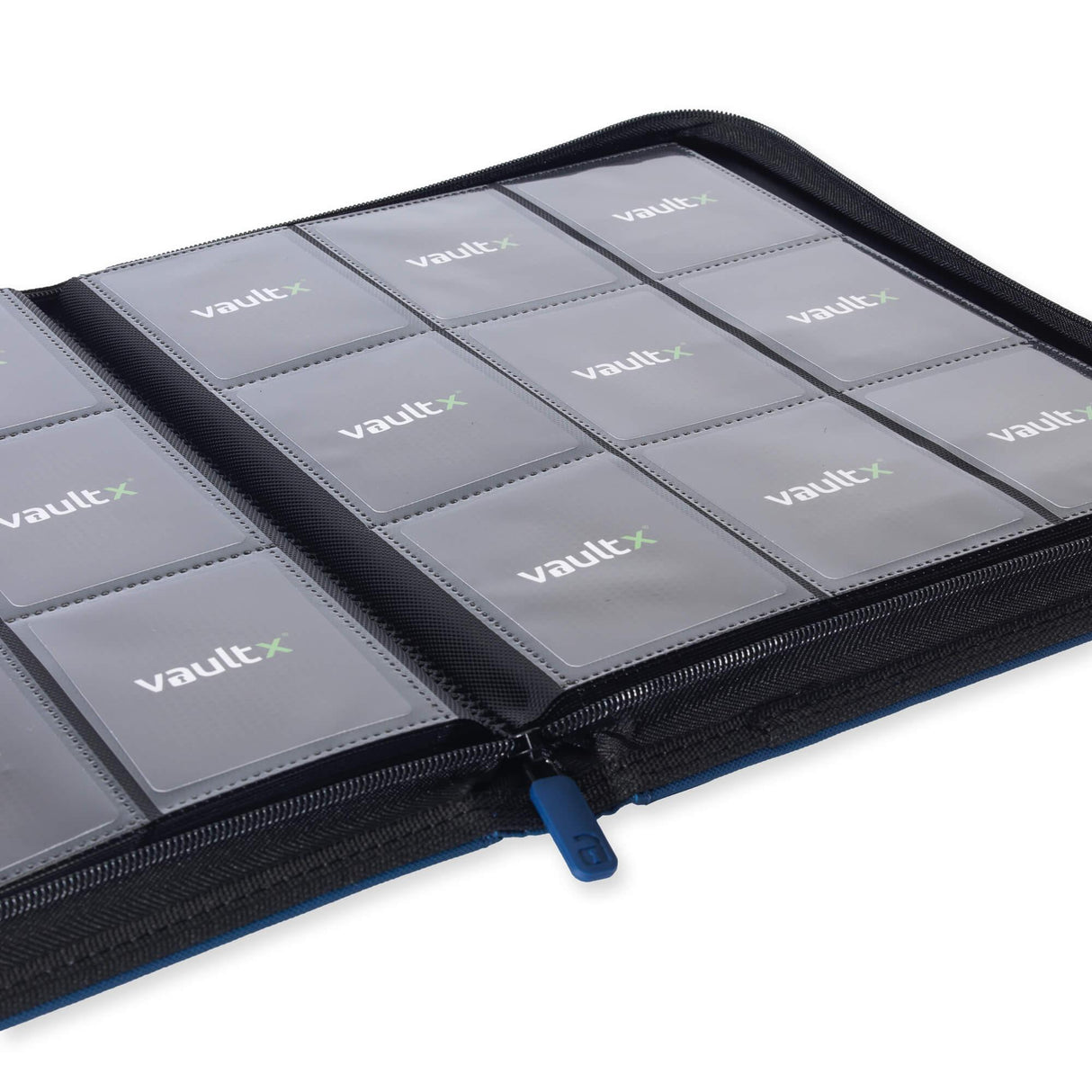 Vault X - 9-Pocket Exo-Tec® - Zip Binder - Blue