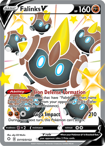 Falinks V SV115/SV122 - SWSH - Shining Fates - Pokemon Single Card