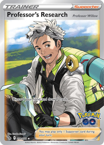 Professor's Research 078/078 Ultra Rare Pokemon Card (Pokemon GO!)