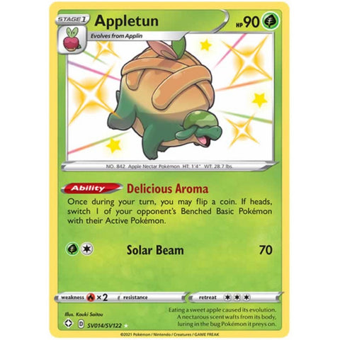 Appletun SV014/SV122 Shiny Rare Pokemon Card (Shining Fates)