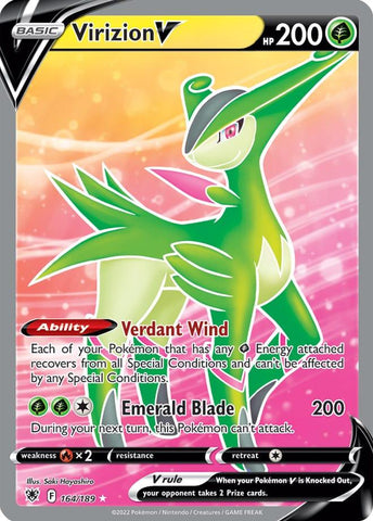 Virizion V 164/189 Ultra Rare Pokemon Card (SWSH Astral Radiance)