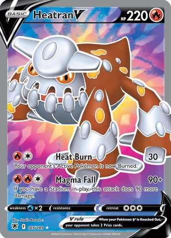 Heatran V 165/189 Ultra Rare Pokemon Card (SWSH Astral Radiance)