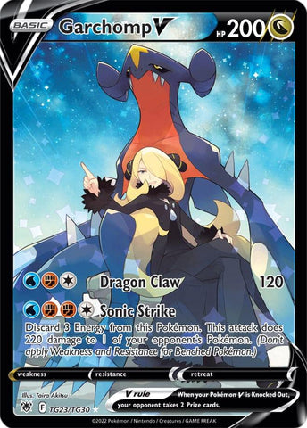 Garchomp V TG23/TG30 Ultra Rare Pokemon Card (SWSH Astral Radiance)