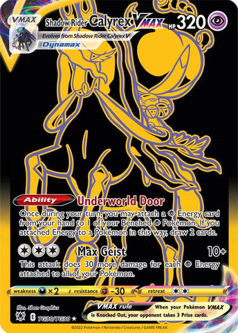 Shadow Rider Calyrex VMAX TG30/TG30 Ultra Rare Pokemon Card (SWSH Astral Radiance)