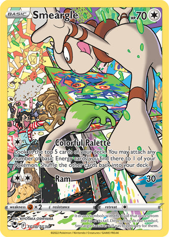 Smeargle TG10/TG30 Ultra Rare Pokemon Card (SWSH Silver Tempest)