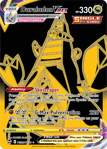 Duraludon VMAX TG30/TG30 Ultra Rare Pokemon Card (SWSH Silver Tempest)