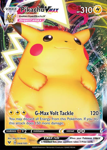 Pikachu VMAX 044/185 - SWSH - Vivid Voltage - Pokemon Single Card