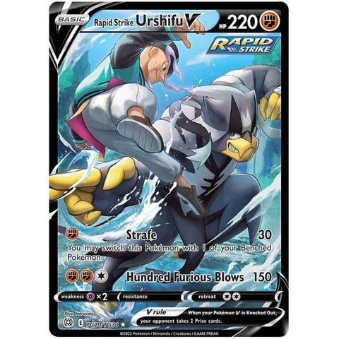 Rapid Strike Urshifu V TG20/TG30 Ultra-Rare Pokemon Card (SWSH Brilliant Stars)