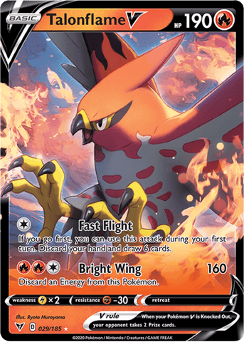 Talonflame V 029/185 - SWSH - Vivid Voltage - Pokemon Single Card