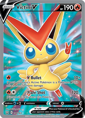 Victini V 144/163 - SWSH - Battle Styles - Pokemon Single Card