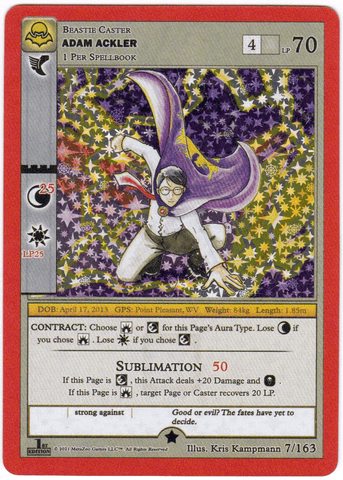 Adam Ackler 7/163 (Full Holo) Nightfall 1st Edition