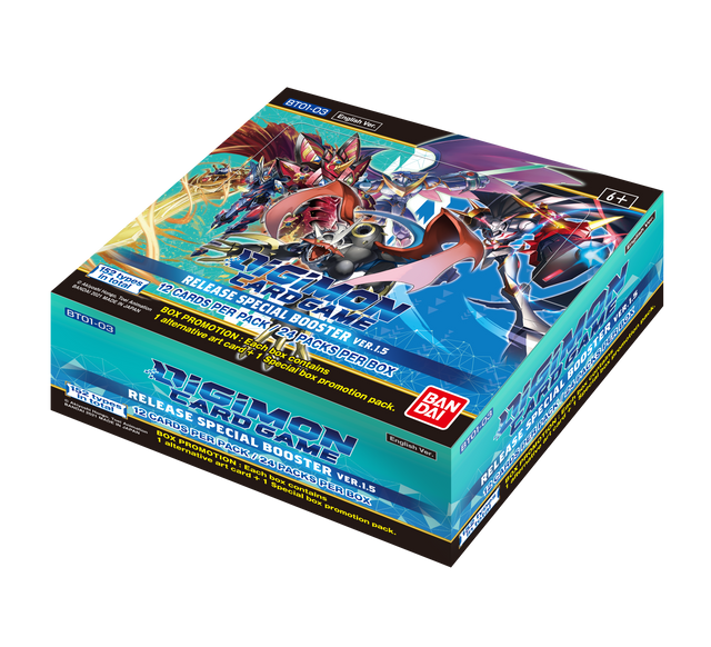 Digimon Card Game: Release Special Booster Box Ver.1.5 BT01-03 - JET Cards