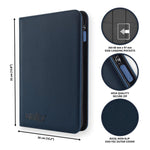 Vault X - 9-Pocket EXo-Tec® - Zip Binder - Blue