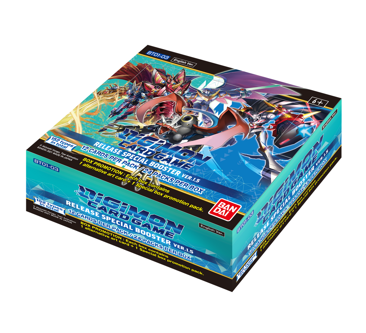 Digimon Card Game: Release Special Booster Box Ver.1.5 BT01-03 - JET Cards