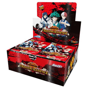 My Hero Academia Collectible Card Game - Wave 2 - Crimson Rampage - Booster Box (24 Packs) - JET Cards