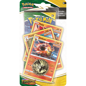 Pokemon Evolving Skies Premium Checklane - Emboar - JET Cards