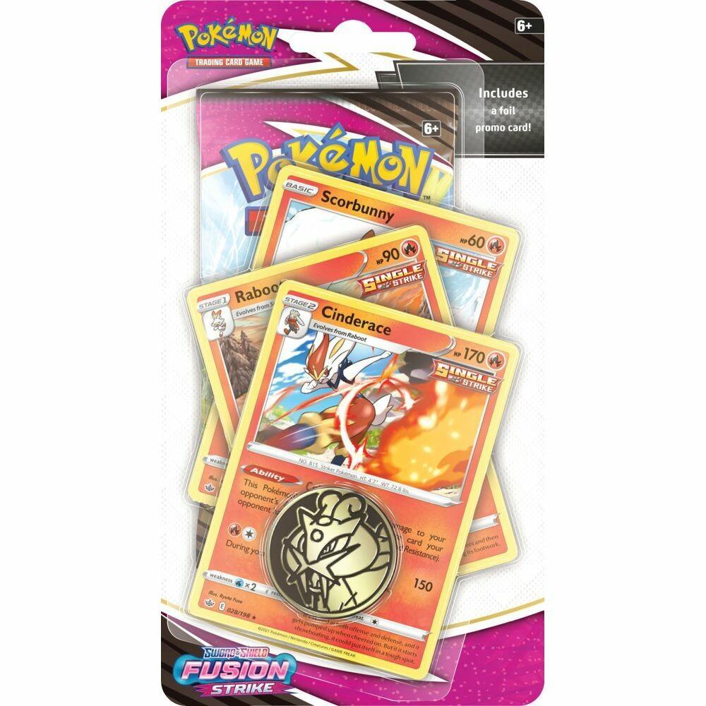 Pokemon Fusion Strike Premium Checklane - Cinderace - JET Cards