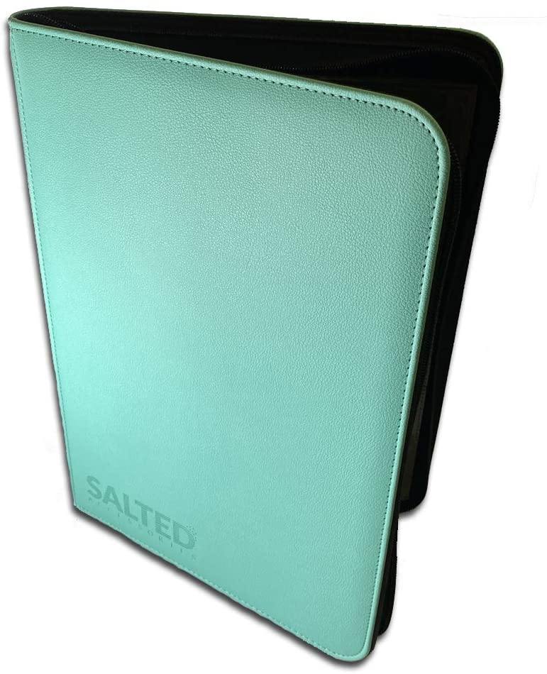 Salted Accessories - Base Collection - 9-Pocket Zip Binder - Peppermint - JET Cards