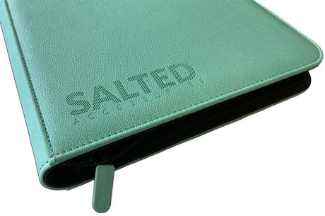 Salted Accessories - Base Collection - 9-Pocket Zip Binder - Peppermint - JET Cards