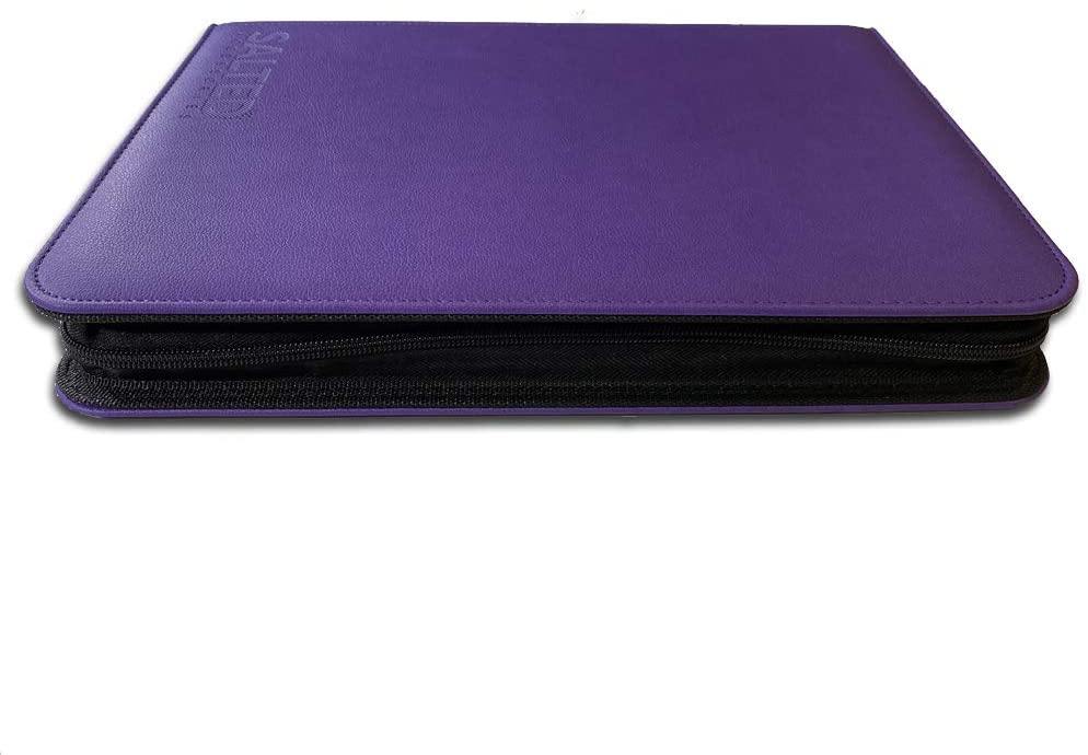 Salted Accessories - Base Collection - 9-Pocket Zip Binder - Violet - JET Cards