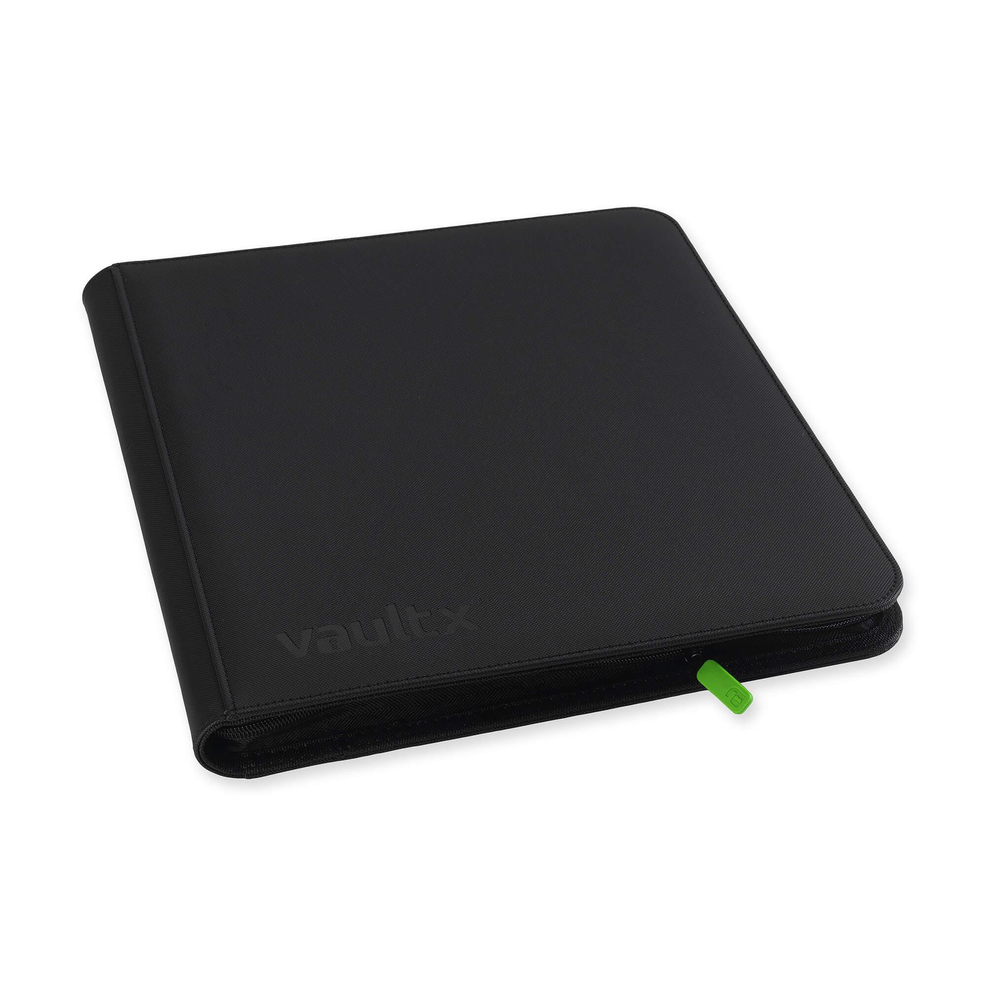 Vault X - 12-Pocket Exo-Tec® - Zip Binder - Black - JET Cards
