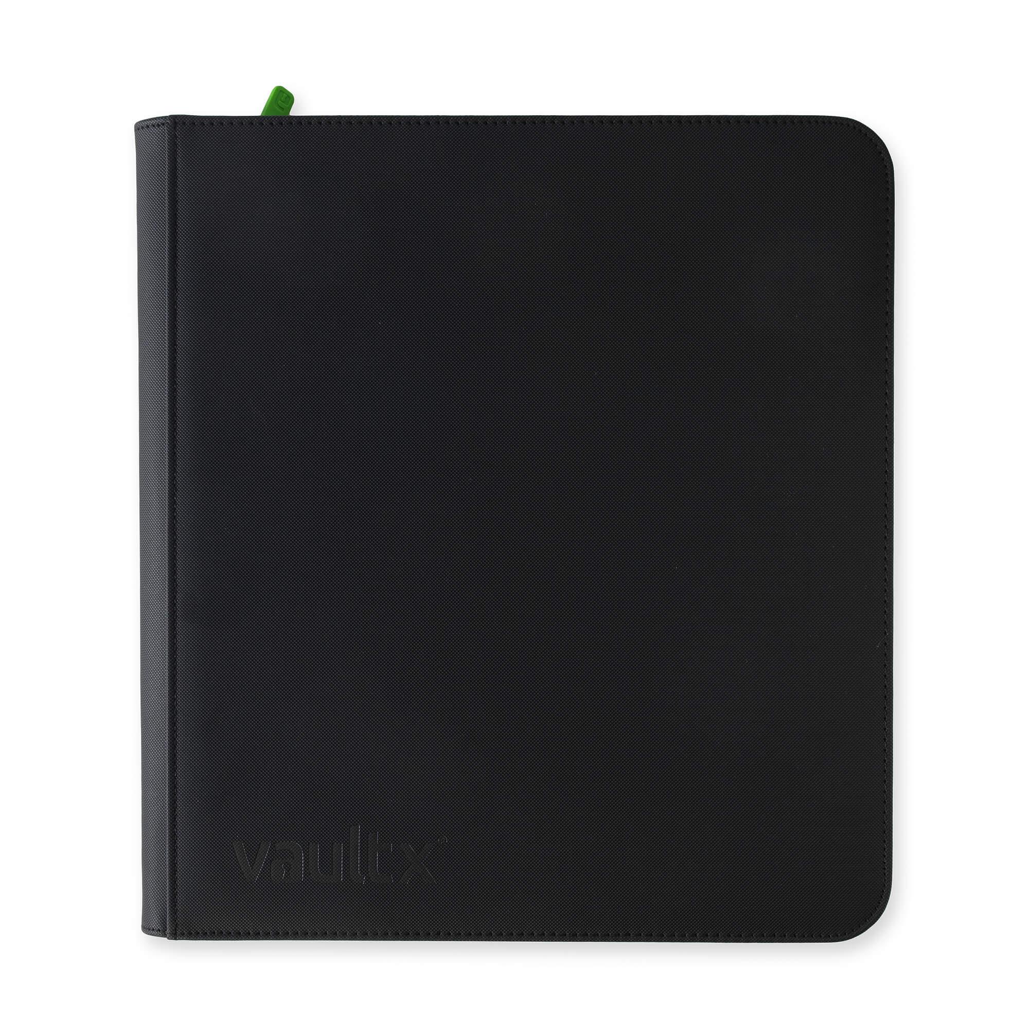 Vault X - 12-Pocket Exo-Tec® - Zip Binder - Black - JET Cards
