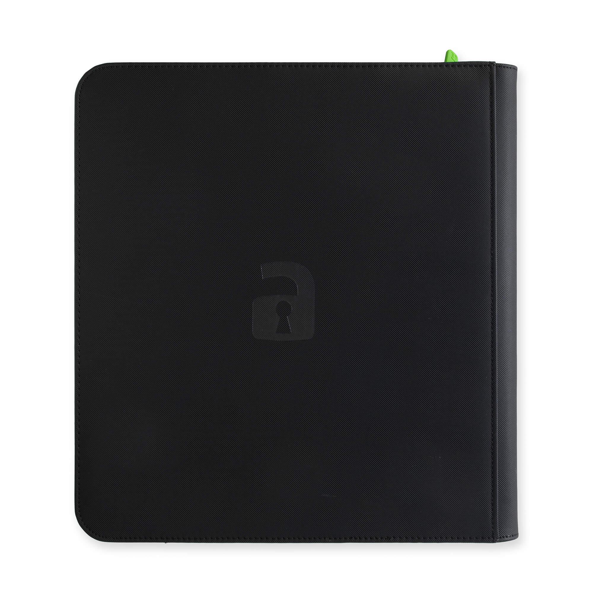 Vault X - 12-Pocket Exo-Tec® - Zip Binder - Black - JET Cards