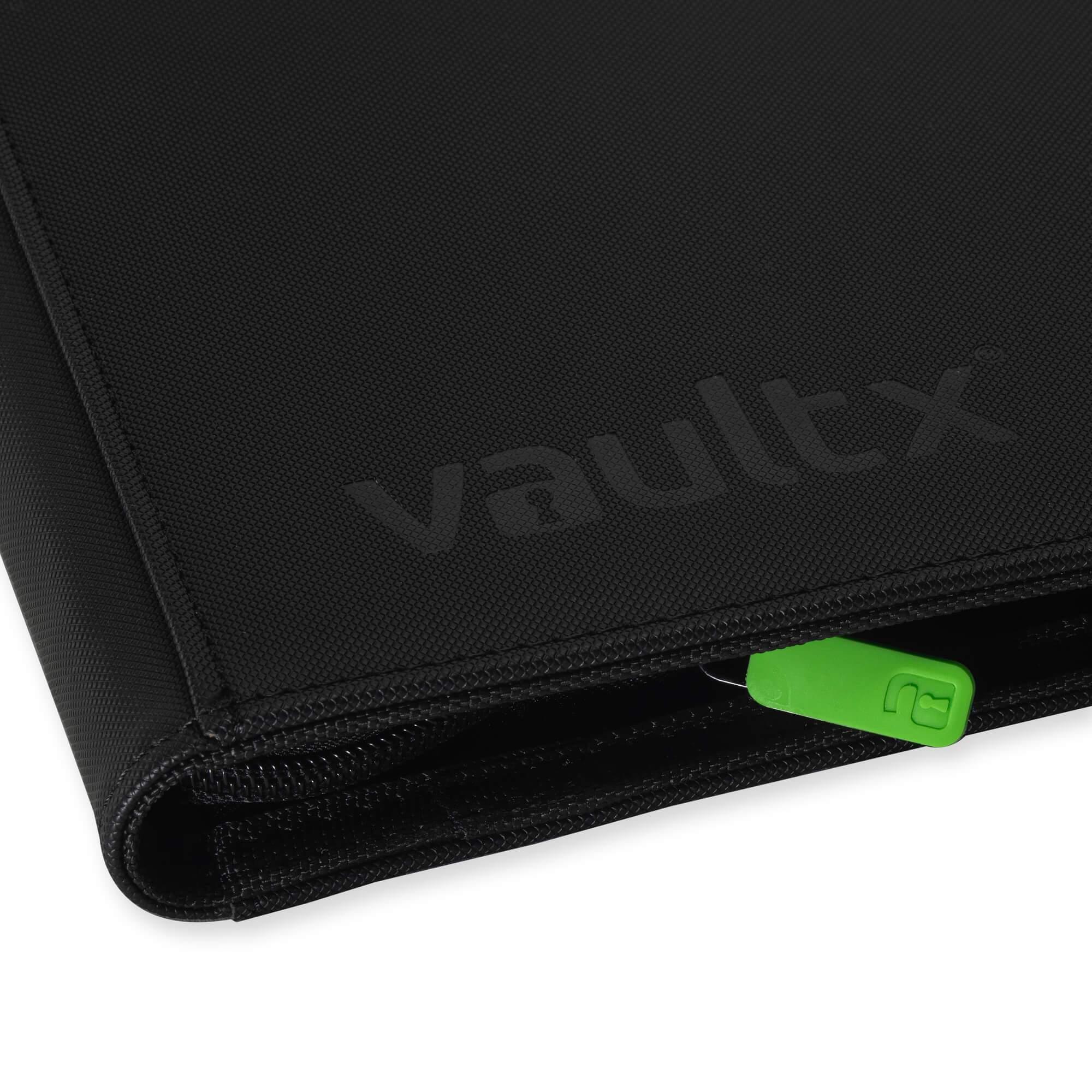 Vault X - 9-Pocket Exo-Tec® - Zip Binder - Black - JET Cards