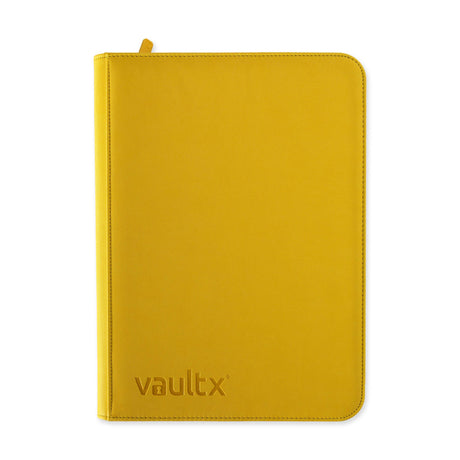 Vault X - 9-Pocket Exo-Tec® - Zip Binder - Yellow - JET Cards