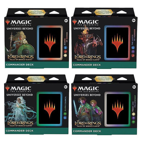 Magic The Gathering - The Lord Of The Rings - Tales Of Middle-Earth - Commander Deck - Bundle Of 4